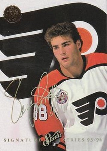 #10 Eric Lindros - Philadelphia Flyers - 1993-94 Leaf - Studio Signature Series Hockey