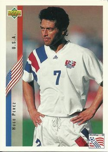 #10 Hugo Perez - USA - 1994 Upper Deck World Cup Contenders English/Spanish Soccer