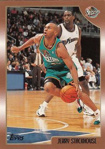 #10 Jerry Stackhouse - Detroit Pistons - 1998-99 Topps Basketball