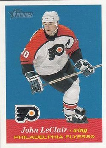 #10 John LeClair - Philadelphia Flyers - 2001-02 Topps Heritage Hockey