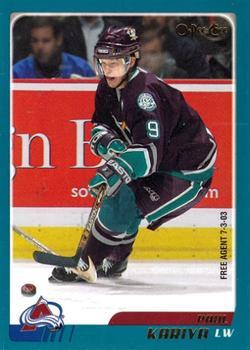 #10 Paul Kariya - Colorado Avalanche - 2003-04 O-Pee-Chee Hockey