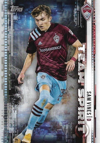 #TS-10 Sam Vines - Colorado Rapids - 2021 Topps MLS Soccer - Team Spirit