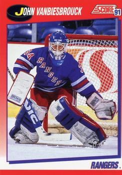 #10 John Vanbiesbrouck - New York Rangers - 1991-92 Score Canadian Bilingual Hockey