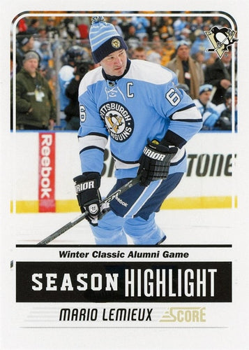 #10 Mario Lemieux - Pittsburgh Penguins - 2011-12 Score Hockey