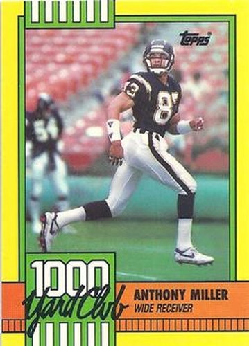 #10 Anthony Miller - San Diego Chargers - 1990 Topps Football - 1000 Yard Club