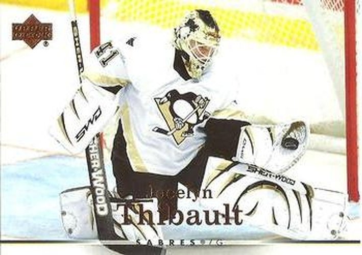 #110 Jocelyn Thibault - Buffalo Sabres - 2007-08 Upper Deck Hockey