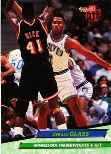 #110 Gerald Glass - Minnesota Timberwolves - 1992-93 Ultra Basketball
