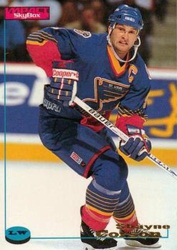 #110 Shayne Corson - St. Louis Blues - 1996-97 SkyBox Impact Hockey