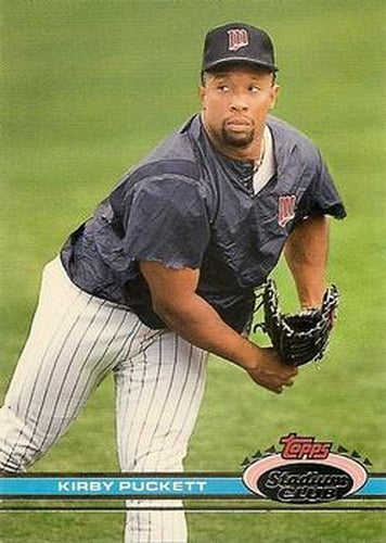 #110 Kirby Puckett - Minnesota Twins - 1991 Stadium Club Baseball