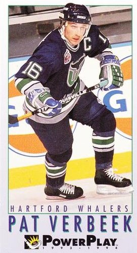 #110 Pat Verbeek - Hartford Whalers - 1993-94 Fleer PowerPlay Hockey