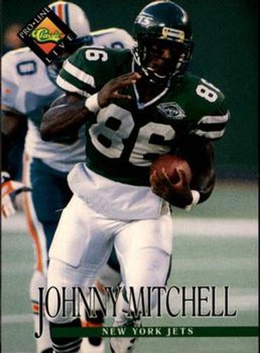 #110 Johnny Mitchell - New York Jets - 1994 Pro Line Live Football