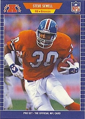 #110 Steve Sewell - Denver Broncos - 1989 Pro Set Football