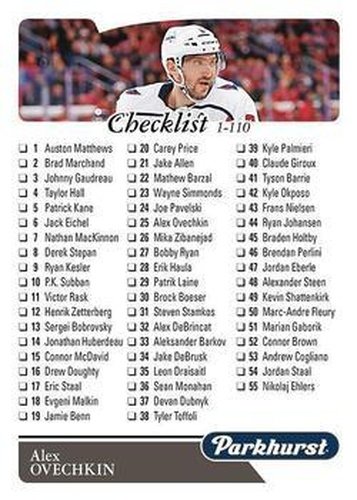 #110 Alex Ovechkin CL - Washington Capitals - 2018-19 Parkhurst Hockey