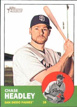 #110 Chase Headley - San Diego Padres - 2012 Topps Heritage Baseball