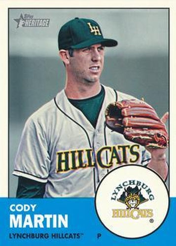 #110 Cody Martin - Lynchburg Hillcats - 2012 Topps Heritage Minor League Baseball