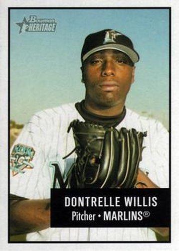 #110 Dontrelle Willis - Florida Marlins - 2003 Bowman Heritage Baseball