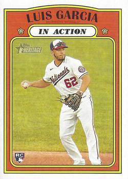 #110 Luis Garcia - Washington Nationals - 2021 Topps Heritage Baseball