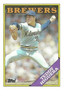 #110 Teddy Higuera - Milwaukee Brewers - 1988 Topps Baseball