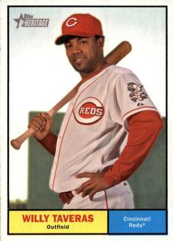 #110 Willy Taveras - Cincinnati Reds - 2010 Topps Heritage Baseball
