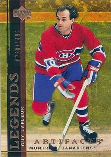 #110 Guy Lafleur - Montreal Canadiens - 2007-08 Upper Deck Artifacts Hockey