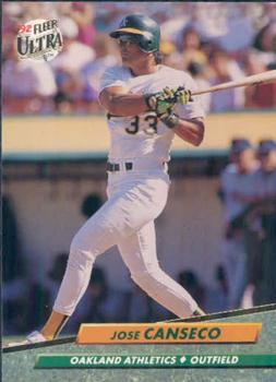 #110 Jose Canseco - Oakland Athletics - 1992 Ultra Baseball