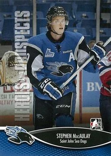 #110 Stephen MacAulay - Saint John Sea Dogs - 2012-13 In The Game Heroes and Prospects Hockey