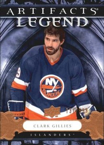 #110 Clark Gillies - New York Islanders - 2009-10 Upper Deck Artifacts Hockey