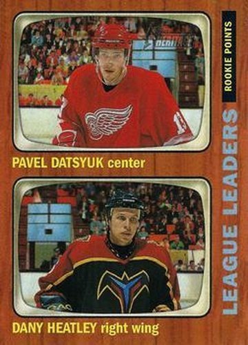 #111 Pavel Datsyuk / Dany Heatley - Detroit Red Wings / Atlanta Thrashers - 2002-03 Topps Heritage Hockey