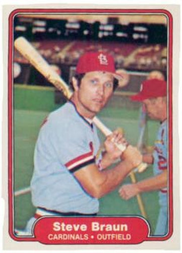 #111 Steve Braun - St. Louis Cardinals - 1982 Fleer Baseball