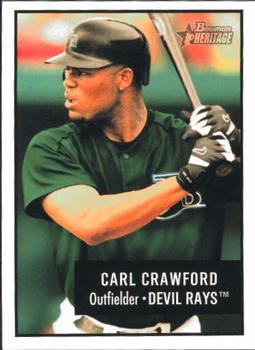 #111 Carl Crawford - Tampa Bay Devil Rays - 2003 Bowman Heritage Baseball