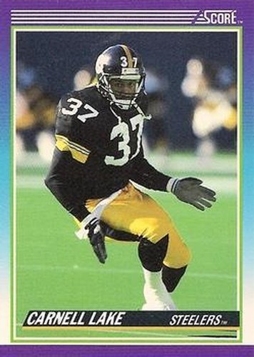 #111 Carnell Lake - Pittsburgh Steelers - 1990 Score Football