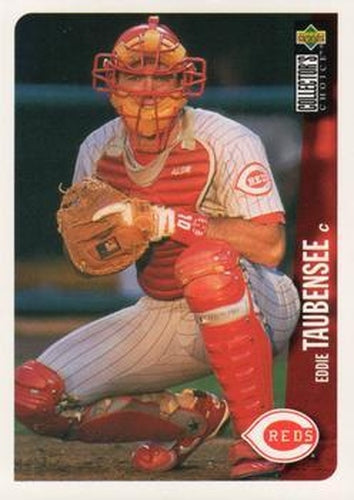 #111 Eddie Taubensee - Cincinnati Reds - 1996 Collector's Choice Baseball