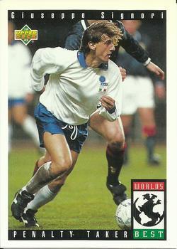 #111 Giuseppe Signori - Italy - 1993 Upper Deck World Cup Preview English/Spanish Soccer