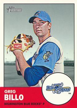 #111 Greg Billo - Wilmington Blue Rocks - 2012 Topps Heritage Minor League Baseball