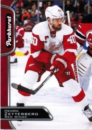 #111 Henrik Zetterberg - Detroit Red Wings - 2016-17 Parkhurst - Red Hockey