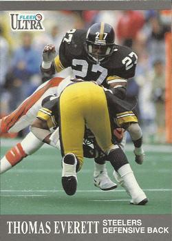 #111 Thomas Everett - Pittsburgh Steelers - 1991 Ultra Football
