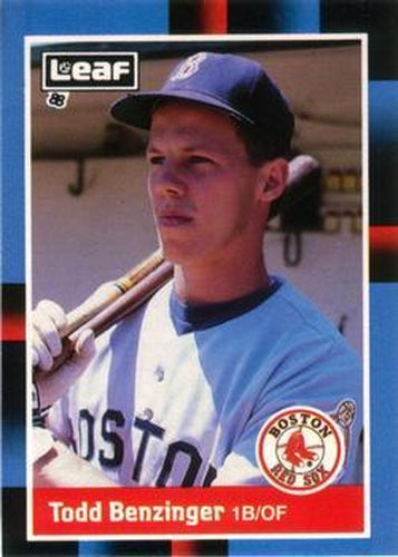 #111 Todd Benzinger - Boston Red Sox - 1988 Leaf Baseball