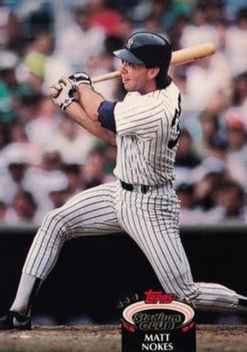 #111 Matt Nokes - New York Yankees - 1992 Stadium Club Baseball