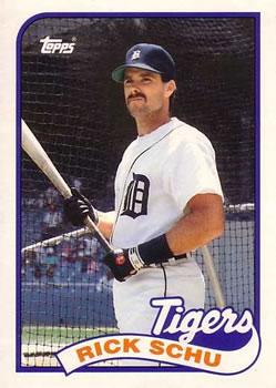 #112T Rick Schu - Detroit Tigers - 1989 Topps Traded Baseball