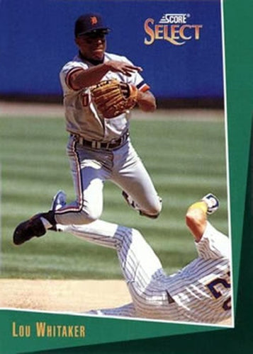 #112 Lou Whitaker - Detroit Tigers - 1993 Select Baseball