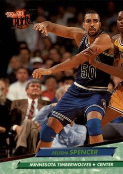 #112 Felton Spencer - Minnesota Timberwolves - 1992-93 Ultra Basketball