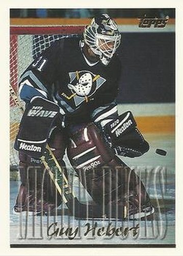#112 Guy Hebert - Anaheim Mighty Ducks - 1995-96 Topps Hockey