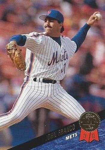 #112 John Franco - New York Mets - 1993 Leaf Baseball