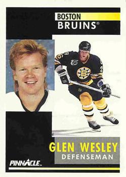 #112 Glen Wesley - Boston Bruins - 1991-92 Pinnacle Hockey