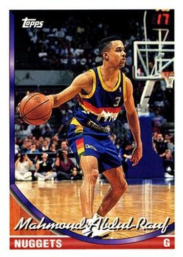 #112 Mahmoud Abdul-Rauf - Denver Nuggets - 1993-94 Topps Basketball