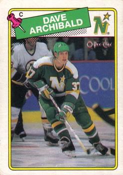 #112 Dave Archibald - Minnesota North Stars - 1988-89 O-Pee-Chee Hockey