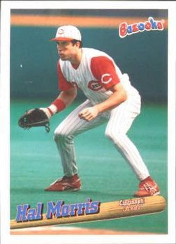 #112 Hal Morris - Cincinnati Reds - 1996 Bazooka Baseball