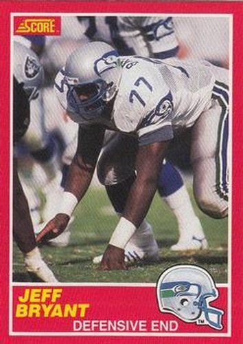 #112 Jeff Bryant - Seattle Seahawks - 1989 Score Football