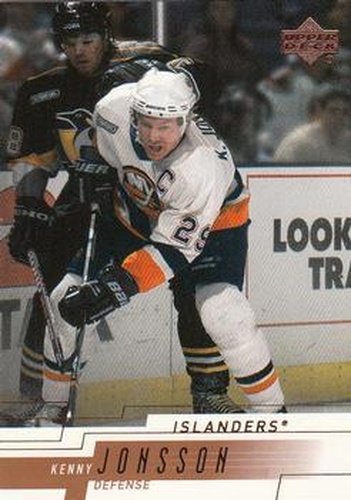 #112 Kenny Jonsson - New York Islanders - 2000-01 Upper Deck Hockey