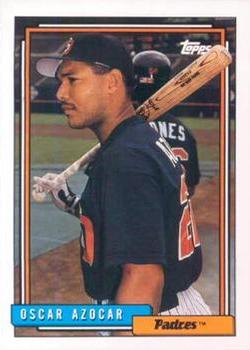 #112 Oscar Azocar - San Diego Padres - 1992 Topps Baseball